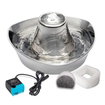 PetSafe® Edelstahl-Trinkbrunnen Küstenrauschen Trinkbrunnen 1,8 Liter