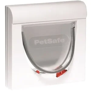PetSafe Katzenklappe Classic magnetisch mit 4 Verschlussoptionen weiß