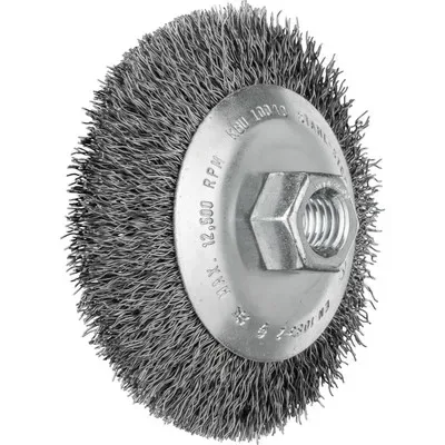 PFERD - Kegelbürste ungezopft KBU Ø 100x10mm M14 Stahl-Draht-Ø 0,35 mm Winkelschleifer (1) für Langhaar - HaustierPro