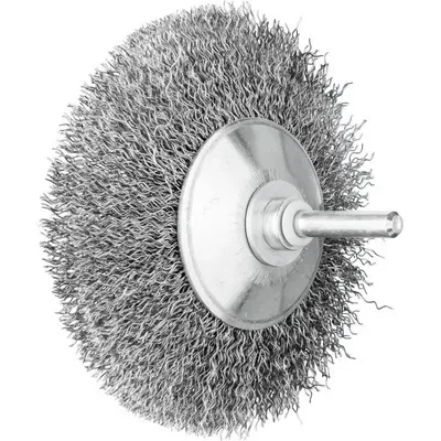 PFERD - Kegelbürste ungezopft KBU Ø95x10mm Schaft-Ø6 mm Stahl-Draht-Ø0,30 für Langhaar - HaustierPro
