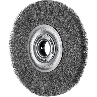 PFERD - Rundbürste geräumig ungezopft RBU Ø200x25xvariable Bohrung Stahl-Draht-Ø0,20 Schleifbock - HaustierPro