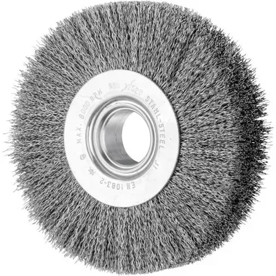 PFERD - Rundbürste weit ungezopft RBU Ø125x28xvariable Bohrung Stahl-Draht-Ø0,30 Schleifbock - HaustierPro