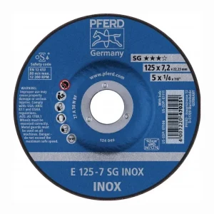 PFERD Schruppscheibe SG INOX D 125 x S 7,2 mm - 62212623 - HaustierPro