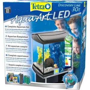 Pflanzen-Aquarium Starter-Set Tetra Aquarium-Komplett-Set AquaArt mit LED 30 L anthrazit | 294853 - HaustierPro