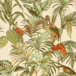 Pflegendes DUTCH WALLCOVERINGS Tapete Bird-of-Paradise Grün - HaustierPro