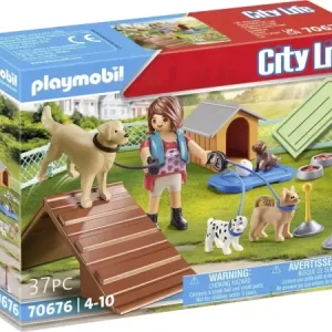 Playmobil® City Life Geschenkset "Hundetrainerin" 70676 mit Verstärkerton - HaustierPro