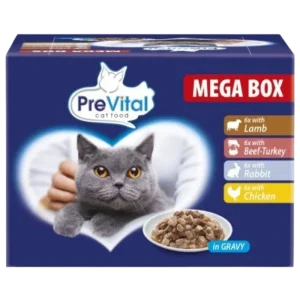 PreVital Cat Mega Box 24 x 100 g PB Multipack