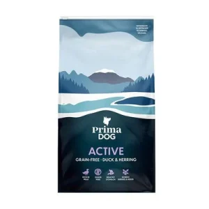 PrimaDog Adult Active Getreidefrei Ente & Hering 10 kg