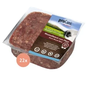 proCani Pferdemuskelfleisch 22 x 500 g