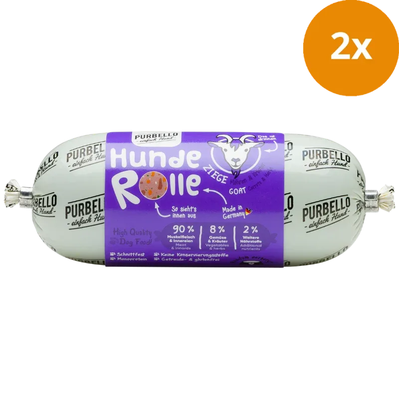 PURBELLO HundeRolle Ziege mit Möhren & Kräutern 200 g - Image 2