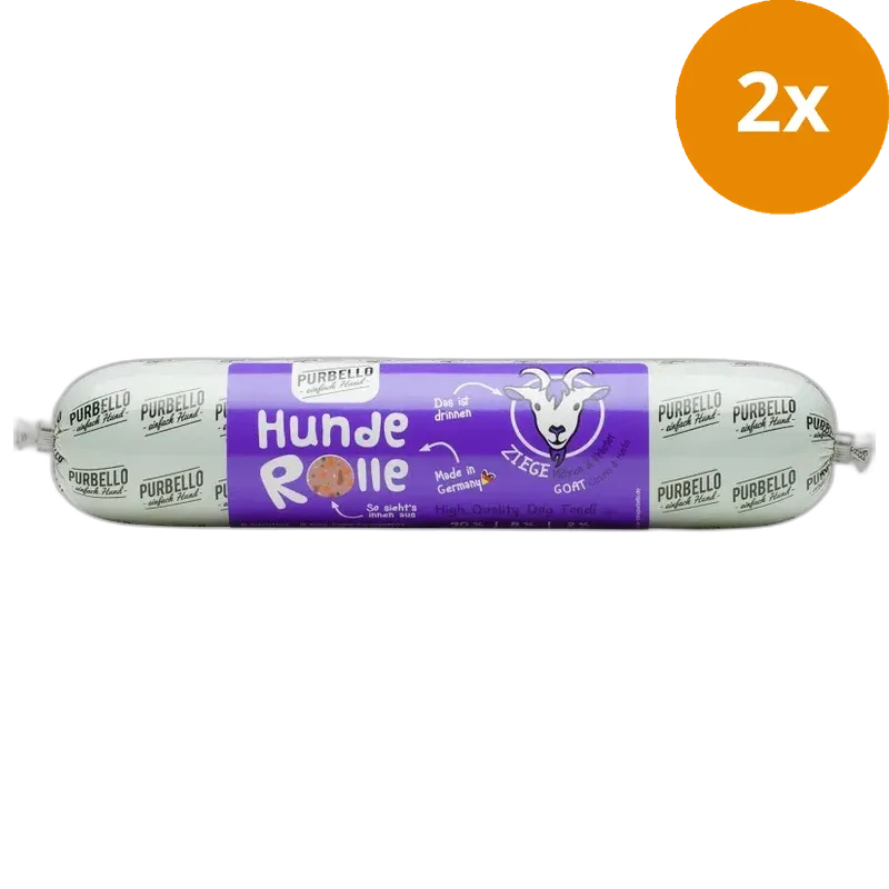 PURBELLO HundeRolle Ziege mit Möhren & Kräutern 400 g - Image 2