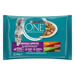 PURINA ONE Difficult Appetite Huhn & Truthahn 4 x 85 g