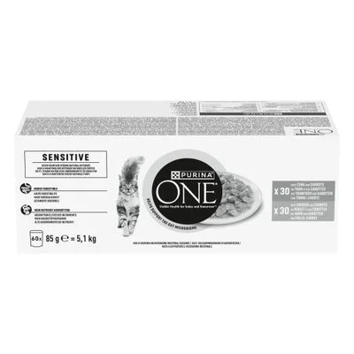 PURINA ONE Sensitive Mix Adult 60 x 85 g 60 x 85 g