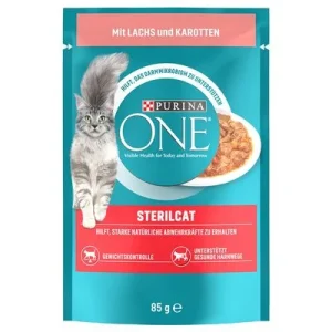 PURINA ONE SterilCat Lachs & Karotte (13 x 85 g)