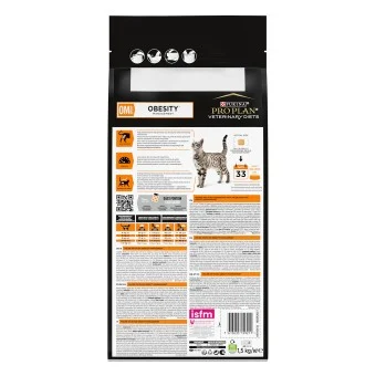 Purina Pro Plan Veterinary Diets OM St/Ox Obesity Management 1,5kg Trockenfutter Katze - Image 2