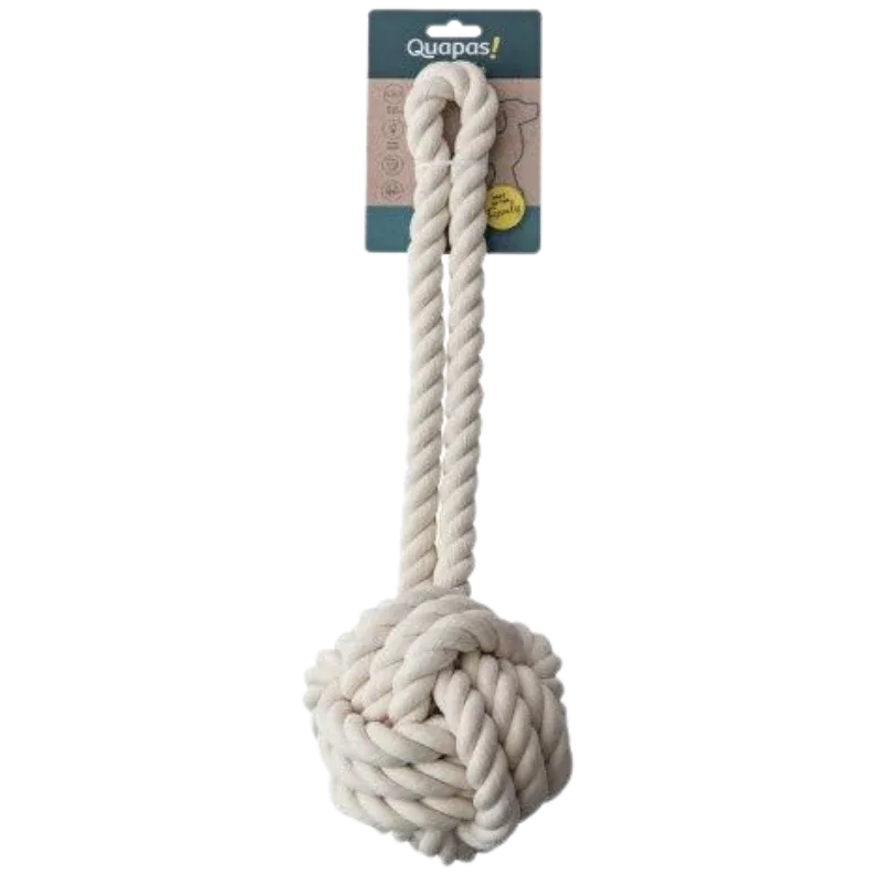 Quapas Dog Toy Rope Ball Natural XL