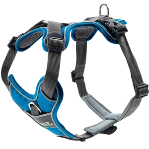 [Räumungsverkauf] HUNTER Geschirr Divo hellblau / grau - L / XL (79 – 107 cm)