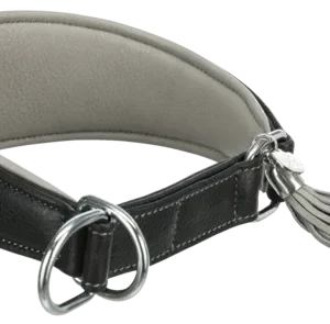 [Räumungsverkauf] TRIXIE Active Comfort Windhundehalsband mit Zugstopp schwarz / grau