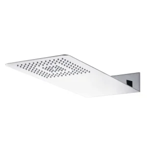 Rechteckiger Duschkopf 50x22 aus Edelstahl, 2,4 mm fest, mit Kalkschutzdüsen - HaustierPro