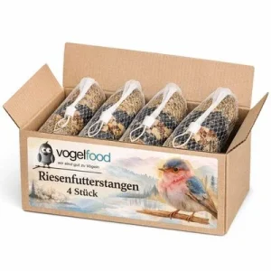 Riesenfutterstangen à 600 g Vogelfutter Fettfutter Vogelfood 4 Stück Riesenfutterstangen à 600 g Vogelfutter Fettfutter Vogelfood