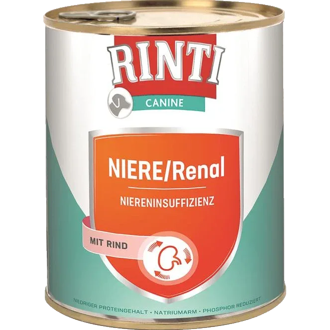 Rinti Canine Niere / Renal Rind 800 g