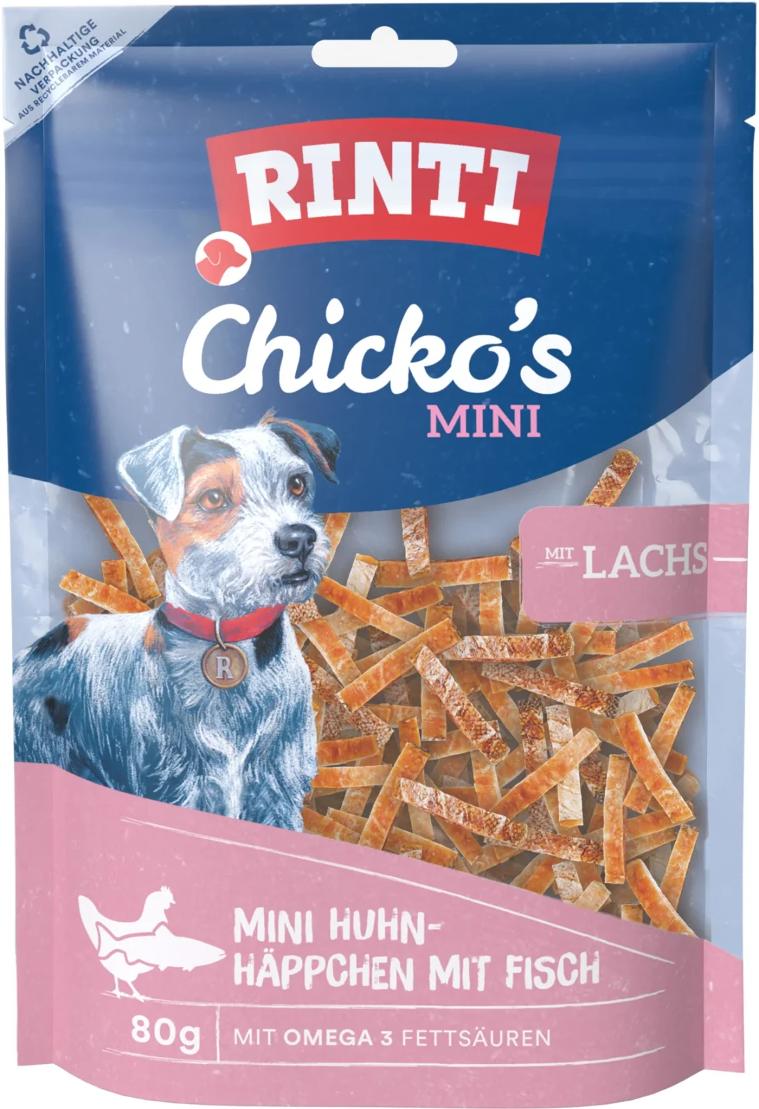 RINTI Chicko Mini Häppchen mit Lachs
