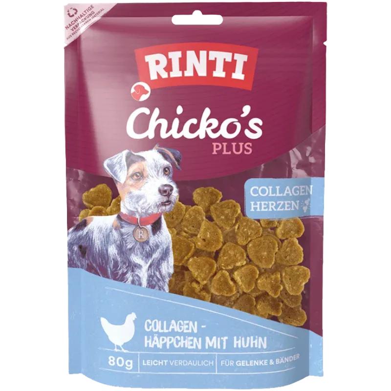 Rinti Chicko Plus Collagen Herzen mit Huhn 80 g
