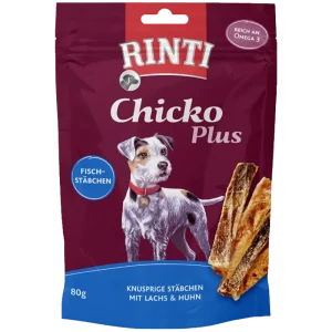 Rinti Chicko Plus Fischstäbchen mit Lachs & Huhn 80 g