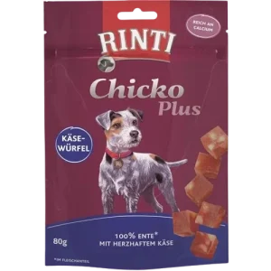 Rinti Chicko Plus Käsewürfel mit Ente 80 g