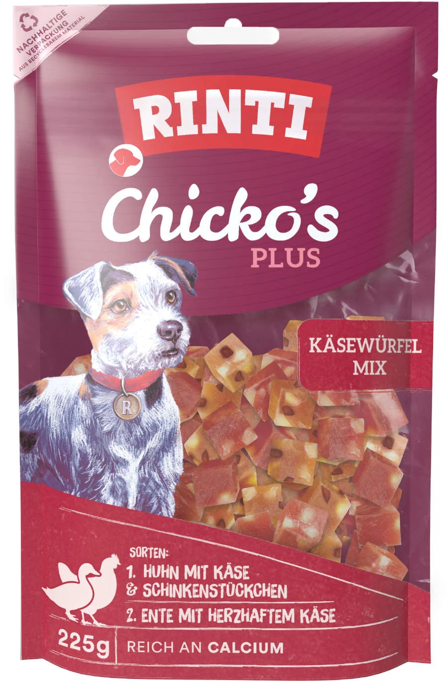 RINTI Chickos Plus Käsewürfelmix