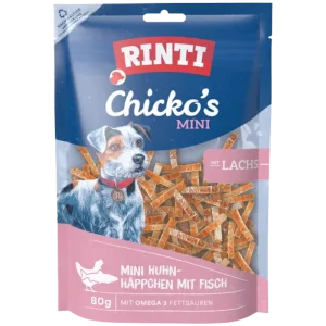 Rinti Extra Chicko Mini Huhn-Häppchen mit Lachs 80 g