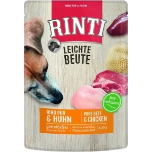 Rinti Frischbeutel Leichte Beute Rind Pur & Huhn 400 g