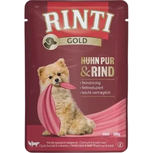 Rinti Gold Pouch Huhn Pur & Rind 100 g