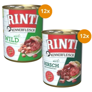 Rinti Kennerfleisch Kombipaket 800 g – Wild-Mix