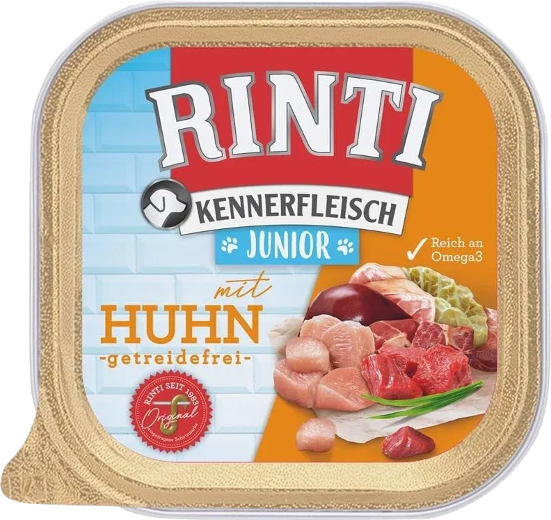 Rinti Kennerfleisch Schale Junior Huhn 300 g