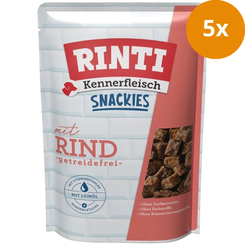 Rinti Kennerfleisch Snackies Adult Rind 225 g - Image 2