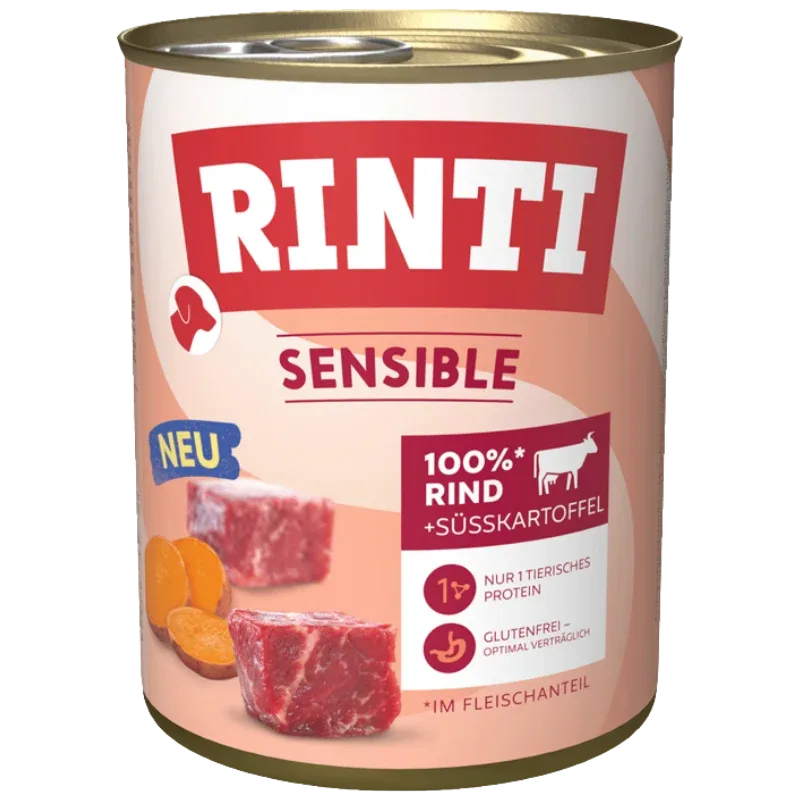 Rinti Sensible Rind & Süßkartoffel 800 g