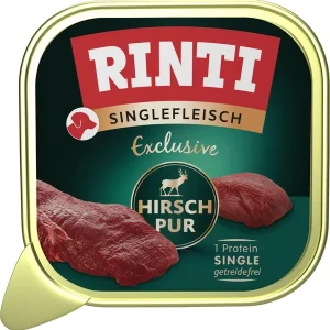 RINTI Singlefleisch Exclusive Hirsch 150g | DAS FUTTERHAUS