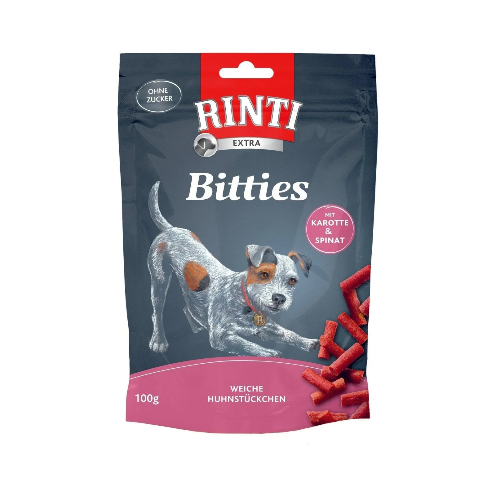 RINTI Snack Bitties Huhn Karotte & Spinat