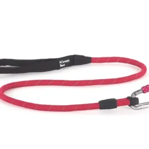 Rope Dog Lead, Rot - Mountain Paws mit Trainingsanleitung - HaustierPro