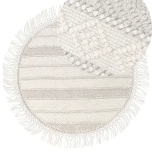 Round Wolle Area Rug ⌀ 140 cm Beige BALTALAR - HaustierPro