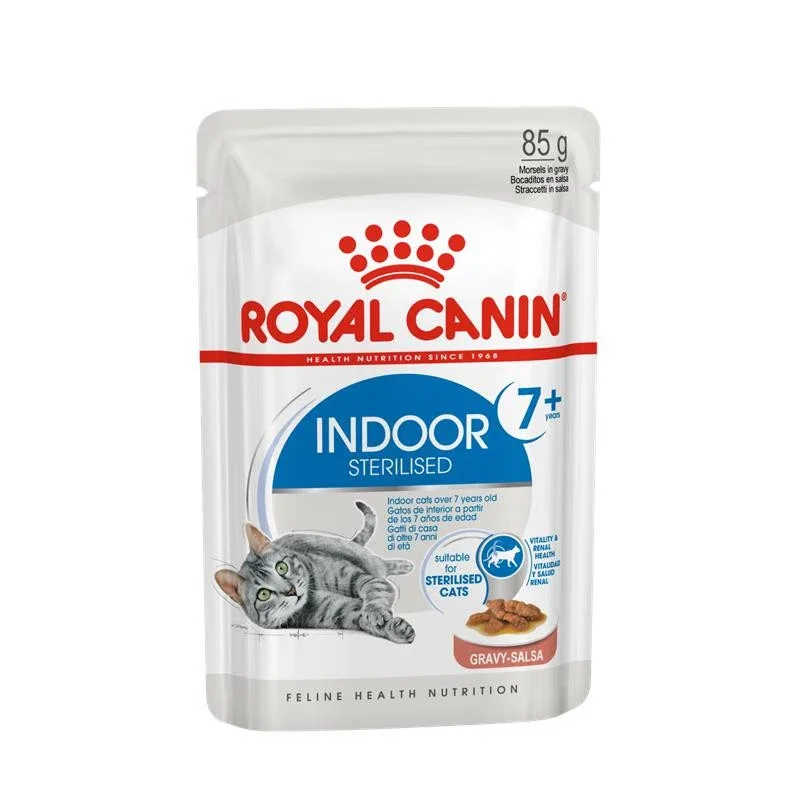 Royal Canin Katze Feline Health Nutrition Indoor 7+ Sterilised in Sauce