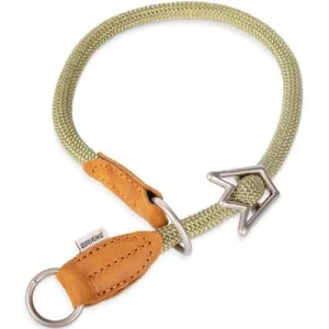 Rudelkönig Zugstopphalsband Hund verstellbar Hundehalsband Grün Größe 4