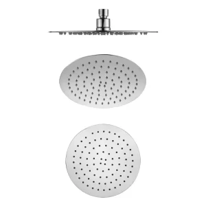Runder Duschkopf aus Edelstahl Durchmesser 25 cm Stärke 4 mm komplett mit Duscharm - HaustierPro