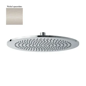 Runder Duschkopf Vienna 250mm Nickel Einstrahl Inspektionsfähig - HaustierPro