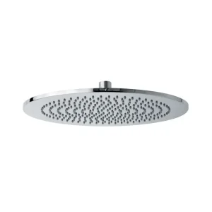 Runder Duschkopf Vienna 25cm aus gebürstetem Stahl mit Kalkschutz - HaustierPro