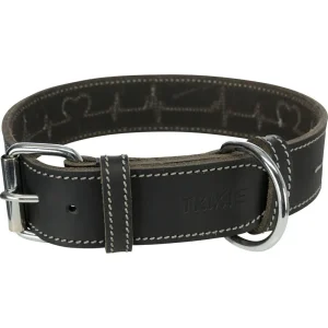 Rustic Fettleder Hundehalsband für kehlkopfschonendes Anleinen