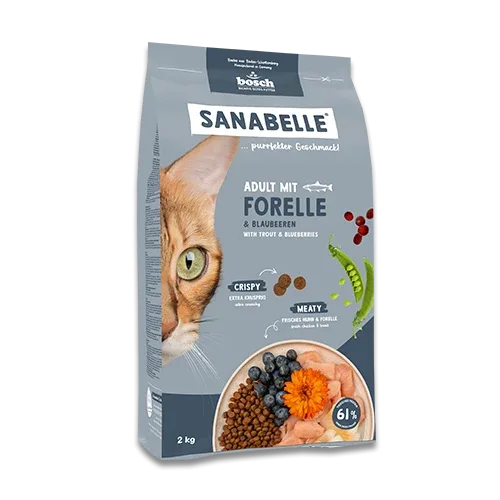 Sanabelle Adult mit Forelle