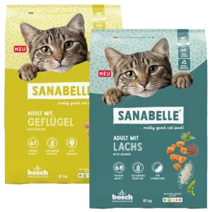 Sanabelle Classic Geflügel & Sanabelle Classic Lachs Sparpaket