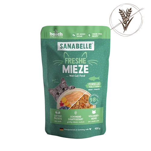 Sanabelle Freshe Mieze - Forelle, Pute & Huhn
